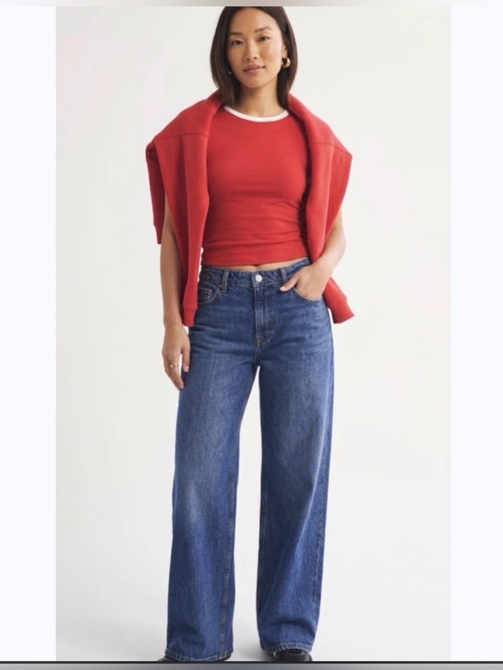 Abercrombie And Fitch The Ultra Loose Low Rise Curve Love Size 28 Long